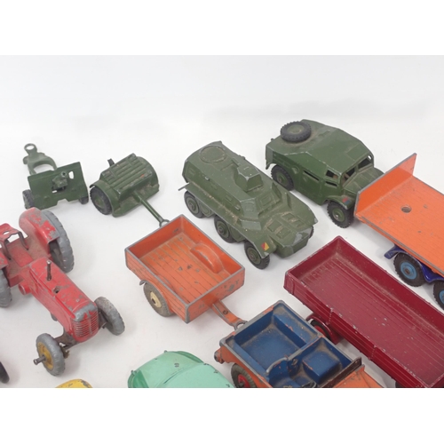 1475 - A quantity of play worn Dinky Toys and Lesney including Foden No.903 Flatbed Lorry, No.156 Rover 75,... 