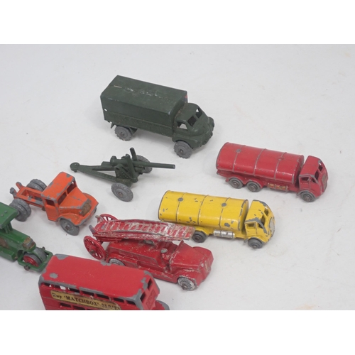 1475 - A quantity of play worn Dinky Toys and Lesney including Foden No.903 Flatbed Lorry, No.156 Rover 75,... 