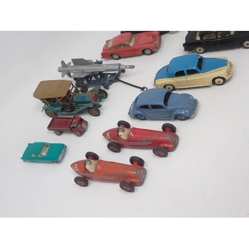 1480 - A quantity of unboxed Corgi and Dinky Toys including No.181 Volkswagen, No.23F Alfa Romeo Racing Car... 