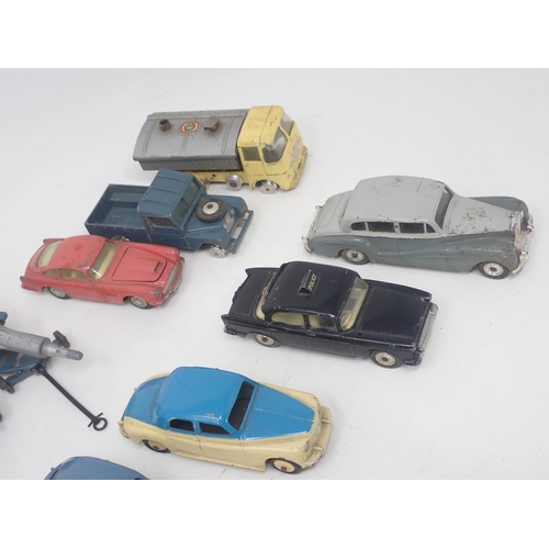 1480 - A quantity of unboxed Corgi and Dinky Toys including No.181 Volkswagen, No.23F Alfa Romeo Racing Car... 