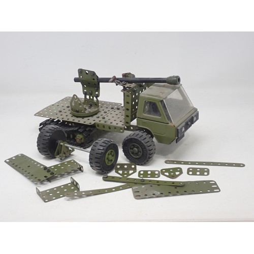 1599 - A Meccano Military Vehicle with canon