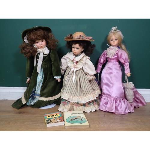 609 - Three Modern Collectors Dolls, 20