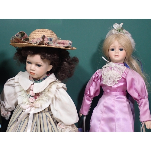 609 - Three Modern Collectors Dolls, 20