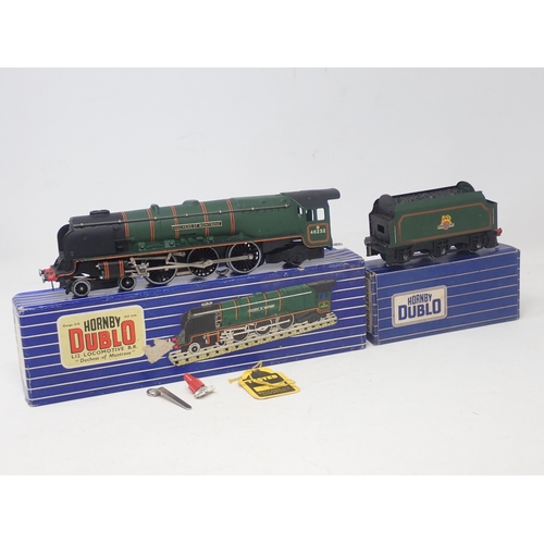 1646 - A boxed Hornby Dublo L12 'Duchess of Montrose' Locomotive in matt livery with boxed D12 Tender