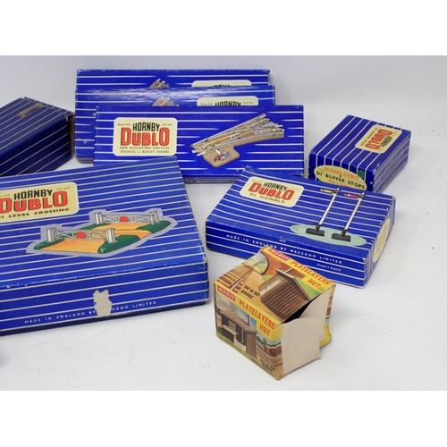 1649 - A quantity of boxed Hornby Dublo Accessories including Track, Loading Gauge, Water Cranes, Points, e... 