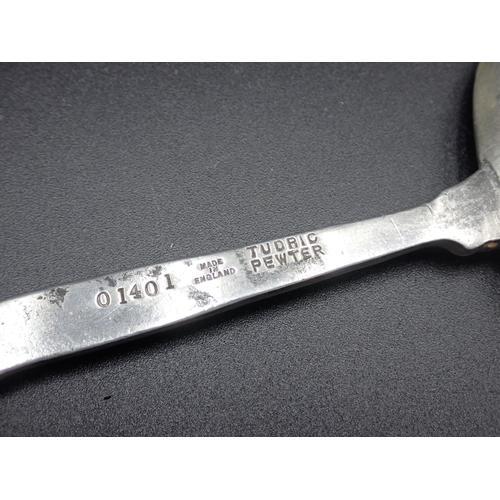 127 - An unusual Art Nouveau Cake Slice with tudric pewter handle, No 01401, and a plated blade