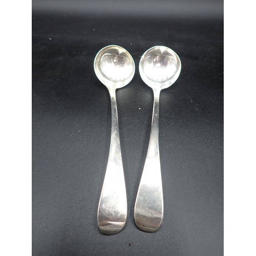 134 - A pair of William IV large silver Sauce Ladles, Old English pattern, London 1835, maker: JB