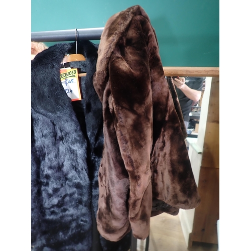 233 - Five Vintage ladies Fur Coats.