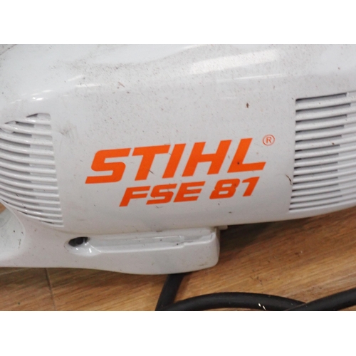 27 - A Stihl FSE 81 Electric Strimmer (Ser No - 432206436), passed PAT