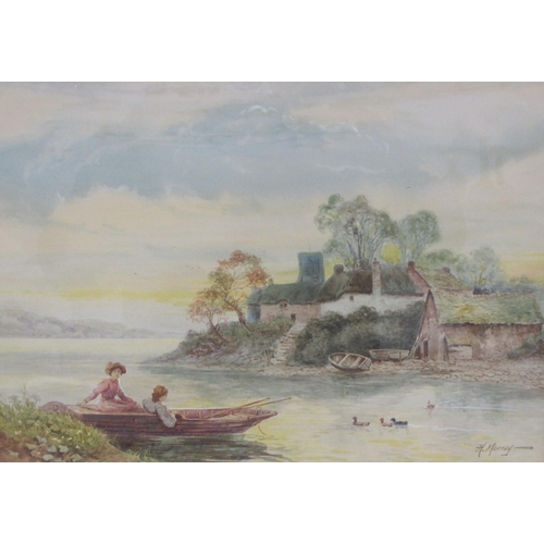 411 - ENGLISH SCHOOL, c.1910. A river landscape, said to be in Snowdonia, watercolour, 12 x 20in; two wate... 