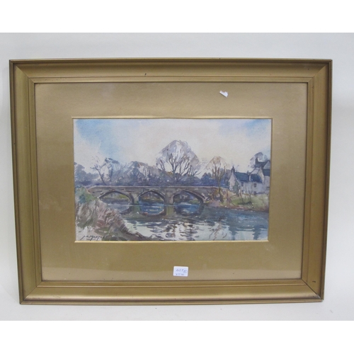 425 - J.R. MAXTON. Glen Sannox, Arran, signed, watercolour, 12 x 16in; and two other watercolours by the s... 