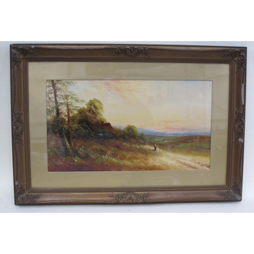 427 - MARK REDE. Sunlit Track with Barns, signed, oil on canvas board, 8 x 10in; three pictures depicting ... 