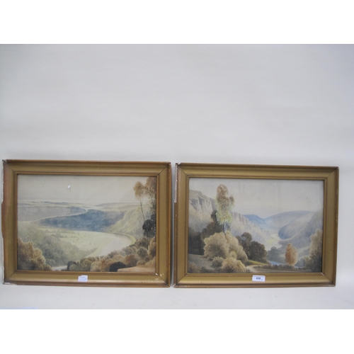 430 - TREVOR BRAMSON. A River Landscape; and A River Valley, watercolour, and two colour reproductions aft... 