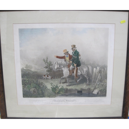 432 - MICHAEL LYNE, 'Over a Stone Wall', reproduction in colours, pencil signed in lower margin, published... 