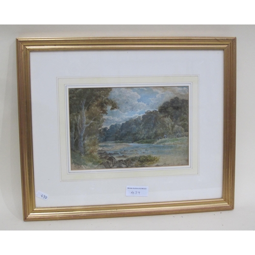 439 - R.A. BENNETT. Hog's Back from Puttenham, signed, watercolour, 12 x 18in; a watercolour by R. Baguley... 