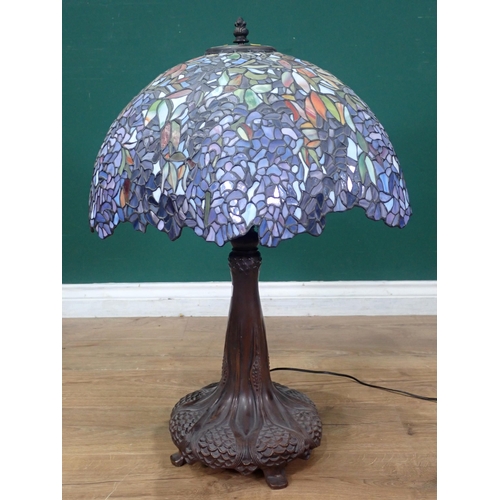 53 - A large Tiffany Style Table Lamp, 2ft 7