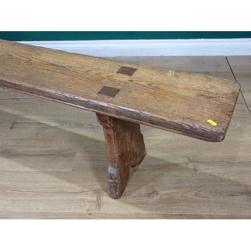 65 - A large vintage Pine Bench 8ft 1