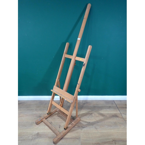 674 - An adjustable Artist Easel 6ft 5