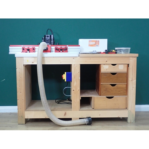 9 - A large Workbench complete with a trend routing technology and dust port housing etc, (passed PAT)