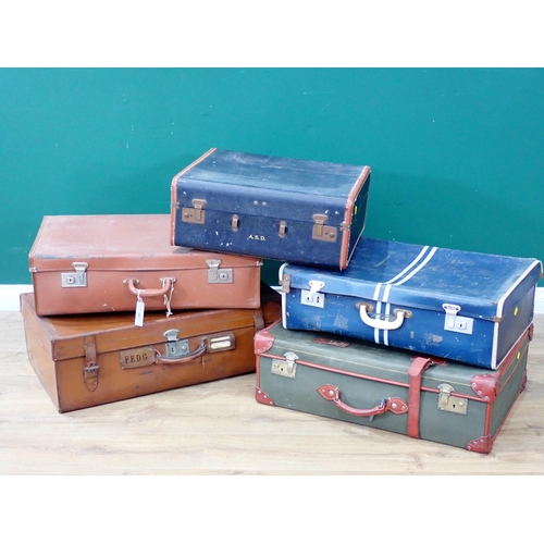 90 - Five assorted Luggage Cases.