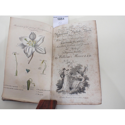 1051 - MAVOR William, The Lady's and Gentleman's Botanical Pocket Book adapted to Witherings Arrangements o... 