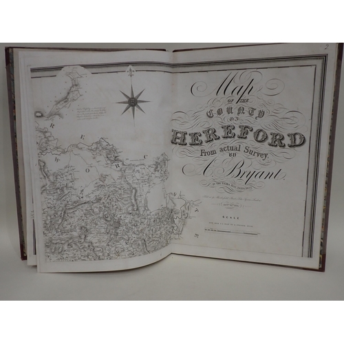 1057 - A folio volume Map of the County of Hereford from an actual Survey by A. Bryant, in the years 1832, ... 