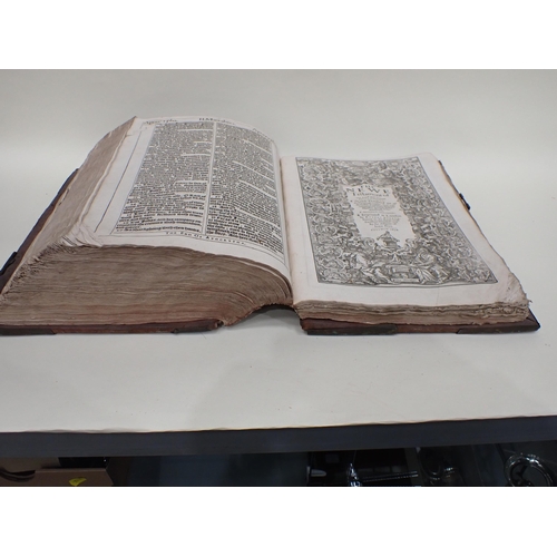 1061 - The Holy Bible, lacking title pages, The Old Testament, Apocrypha and New Testament, title page impr... 