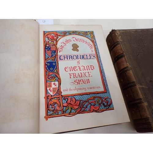 1064 - FROISSART, Sir John, Chronicles of England, France and Spain and the adjoining countries, pub London... 