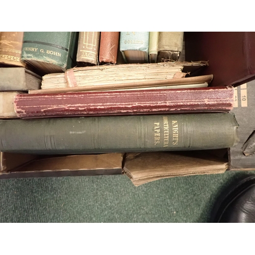 1080 - Box of Natural History, WHITE'S Selborne Ferns, Rhodedendrons, KNIGHT'S Horticultural Pages, etc