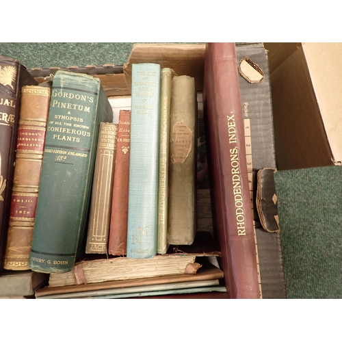 1080 - Box of Natural History, WHITE'S Selborne Ferns, Rhodedendrons, KNIGHT'S Horticultural Pages, etc