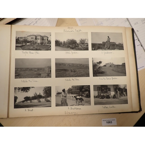 1083 - William Arkwright, two Albums of Photographs, titled W.A. Snaps Vol I & II, various loose photograph... 