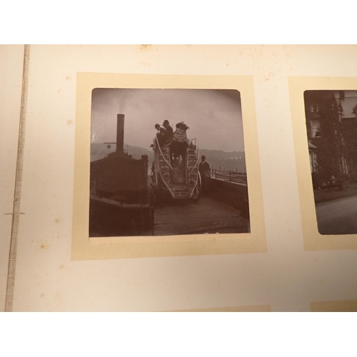 1083 - William Arkwright, two Albums of Photographs, titled W.A. Snaps Vol I & II, various loose photograph... 