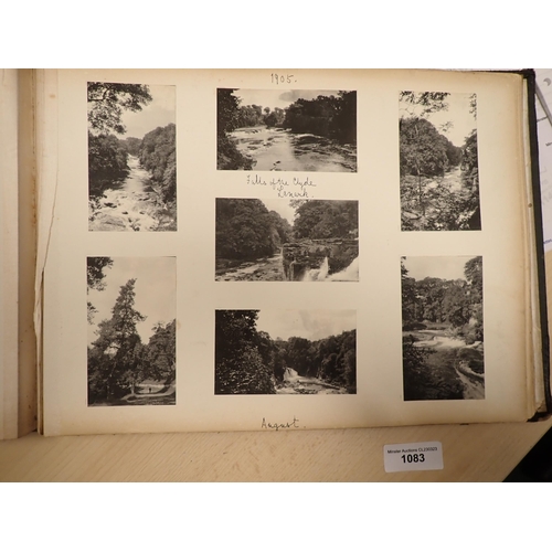 1083 - William Arkwright, two Albums of Photographs, titled W.A. Snaps Vol I & II, various loose photograph... 