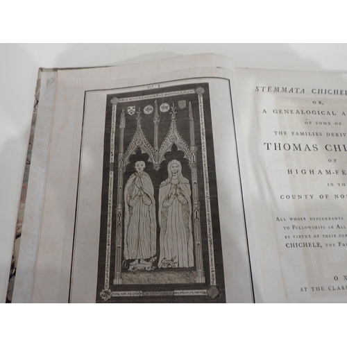 1090 - A Genealogical Account of some of the families derived from Thomas Chichele of Higham-Farrerers in t... 