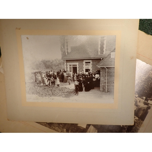 1101 - Box of Photographs of Arkwright family and village events, by Jakeman and Carver, Preece of Hereford... 