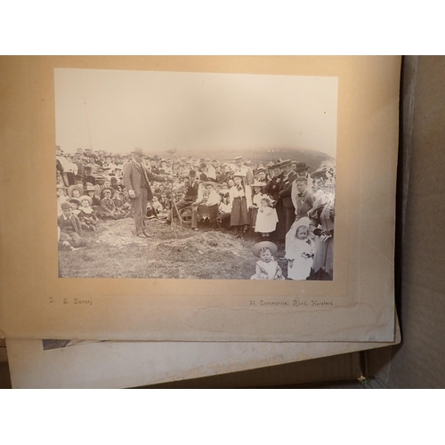 1101 - Box of Photographs of Arkwright family and village events, by Jakeman and Carver, Preece of Hereford... 