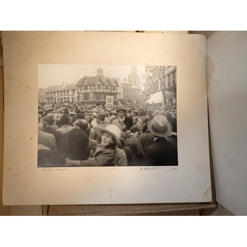 1101 - Box of Photographs of Arkwright family and village events, by Jakeman and Carver, Preece of Hereford... 