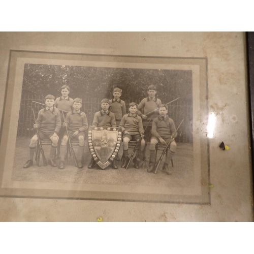 1105 - Box of Photographs of Arkwright family members, Spy Prints, School team photos, etc; (box)