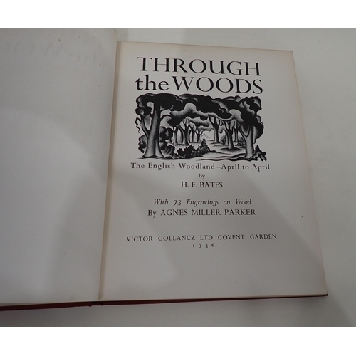 1117 - BATES, H.E., Through the Woods, engraved by Agnes Miller Parker, 1936, and Down the River, pub Victo... 