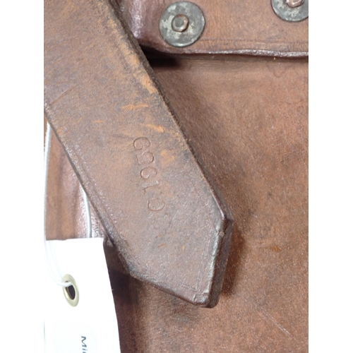 1158 - A leather cavalry Holster for a Lee Enfield Rifle, dated 1939 2ft 8in L x 7in W