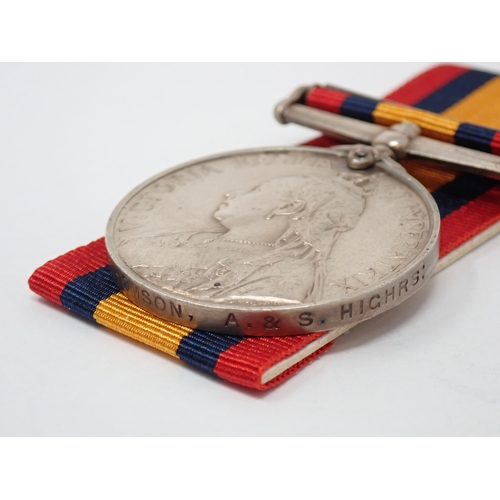 1191 - Queen's South Africa Medal to 3616 Private R. Thomson, 1st Battalion Argyll and Sutherland Highlande... 