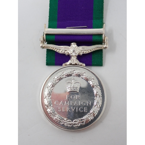 1193 - Campaign Service Medal with South Arabia Bar to 24056802 Trooper M.K. Hankin, 5th Royal Tank Regimen... 