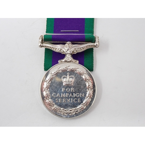 1211 - Campaign Service Medal with South Arabia Bar to 23714057 Private R. Barrington, Lancashire Regiment ... 