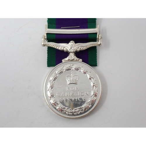 1215 - Campaign Service Medal with South Arabia Bar to Private G.P. Marshall, 1st Battalion York and Lancas... 