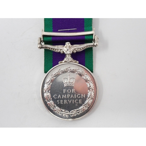 1217 - Campaign Service Medal with South Arabia Bar to 24049716 Lance Corporal G.M. Brierley, 'B' Company L... 