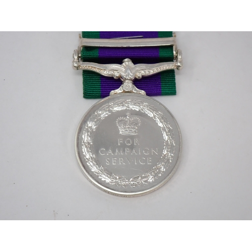 1225 - Campaign Service Medal with South Arabia Clasp to 23906172 Gunner A. Ashworth, Royal Horse Artillery