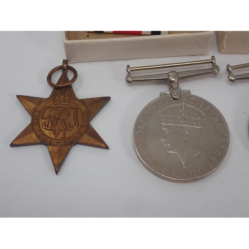 1230 - Four: 1939-45 Star; Italy Star; Defence and War Medals (lacking ribbons) to 75733 Captain Peter R. H... 