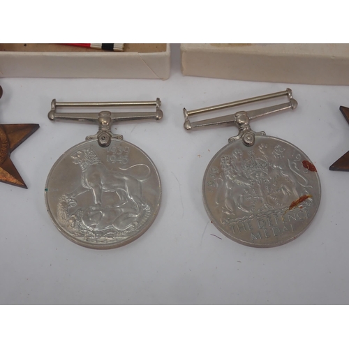 1230 - Four: 1939-45 Star; Italy Star; Defence and War Medals (lacking ribbons) to 75733 Captain Peter R. H... 