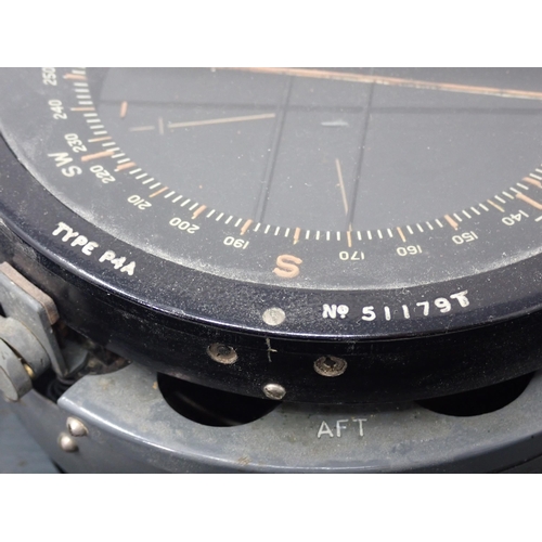 1269 - A WWII Type P4A Compass in original case, used in RAF Bomber Command Aircraft including the Avro Lan... 