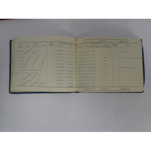 1293 - A collection of items related to Ariel Leon Segal including private Pilot's License, Log Books perta... 